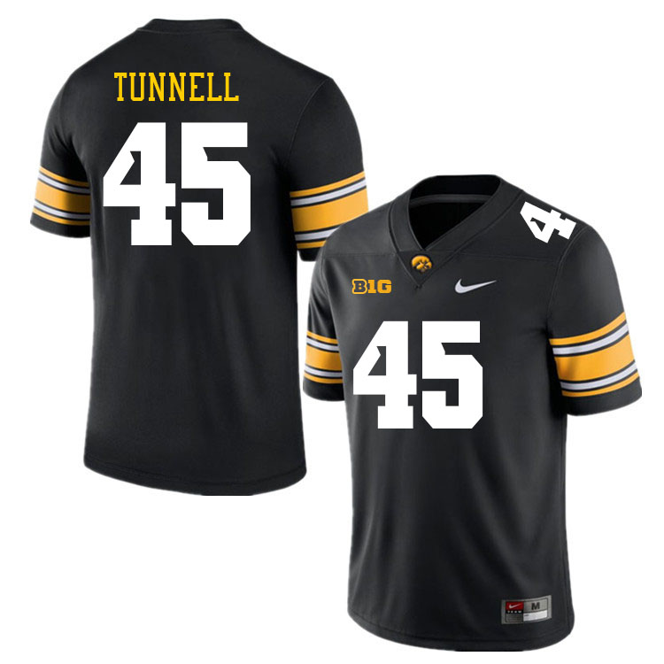 Iowa Hawkeyes #45 Emlen Tunnell College Football Jerseys Stitched Sale-Black
